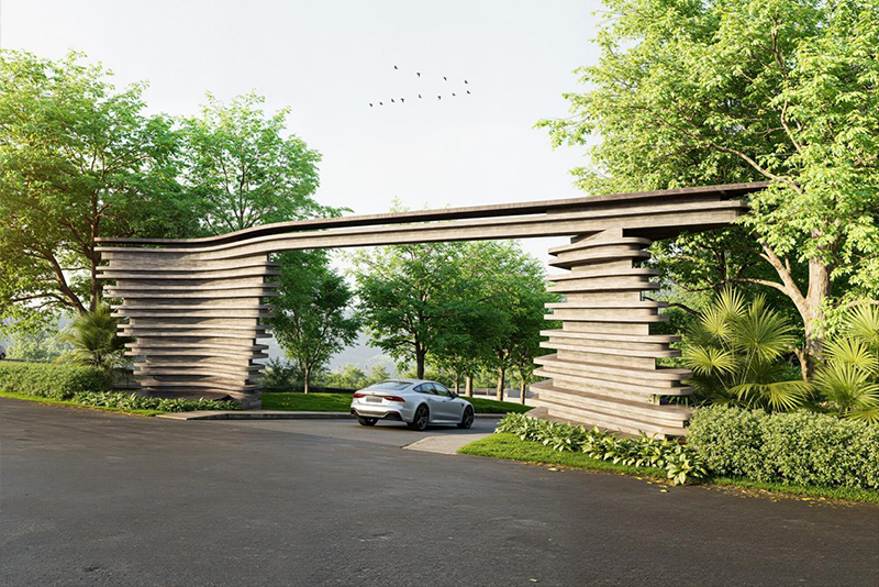 Entrance gate at Fog Cielo, Igatpuri (artist&rsquo;s impression)