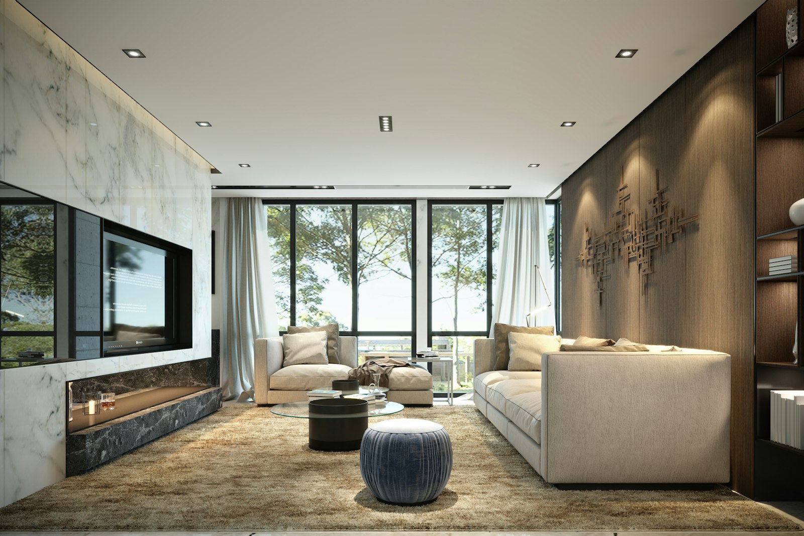 Interior of a hill villa at Fog Cielo, Igatpuri (artist’s impression)